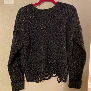 Speckled oversized knit sweater- large